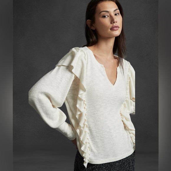 Pilcro Cozy Popover Top - Medium - Picture 2 of 11